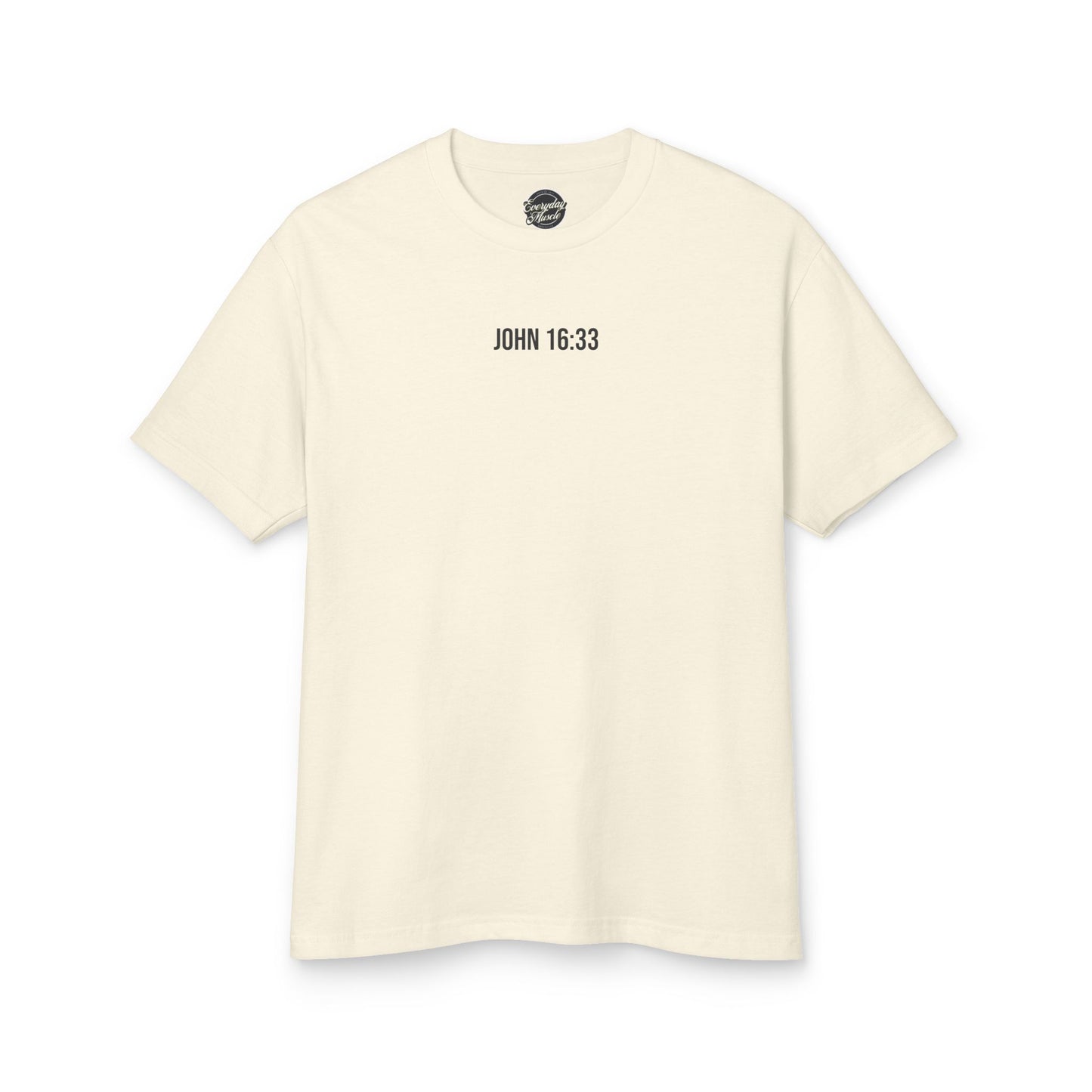 "Christ Over Chaos" - Unisex Heavyweight Cotton Tee